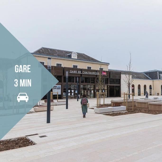 Le Paisible • Garage Privatif • Traversant • Calme ชาโตรูซ์ ภายนอก รูปภาพ